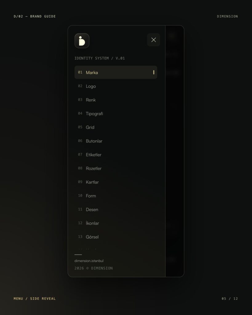 Mobil yan menü açılışı
